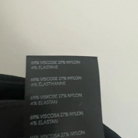 Anthropologie Colette Black Wide Leg High Rise Pants Crop Women's Size 6 - Picture 5 of 5